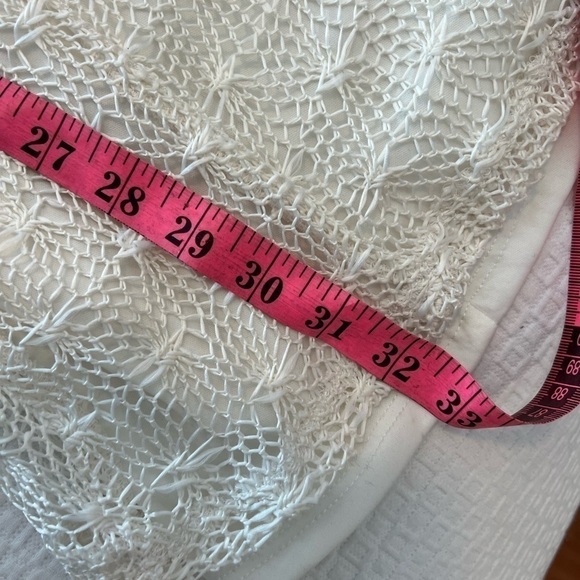 Rosegold Petite White Net Lace Overlay Dress - Picture 15 of 16